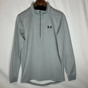 Under Armour Men's Grey 1/4 Zip Running Pullover Size Small